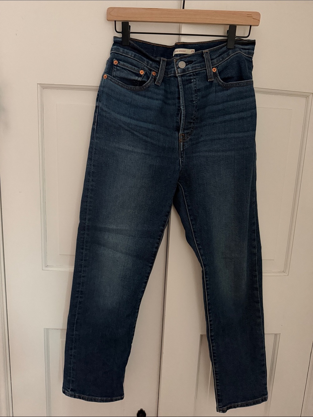 Levi's Women's Dark Indigo Straight Leg Jeans